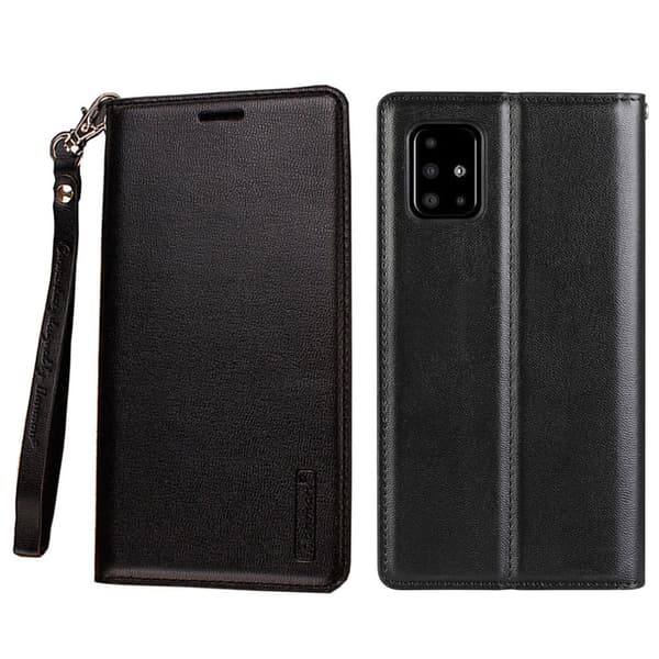 Samsung Galaxy A51 - HANMAN Elegant Plånboksfodral Rosaröd Rosaröd