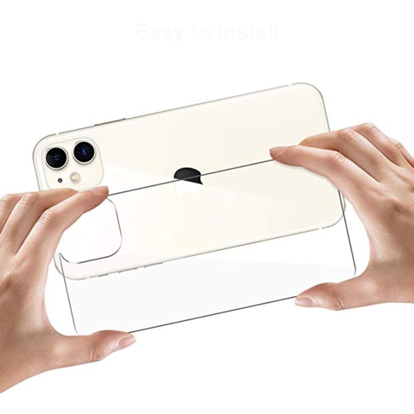 Bagside Skærmbeskytter iPhone 11 Pro Max 2-PACK 9H HD-Clear Transparent/Genomskinlig