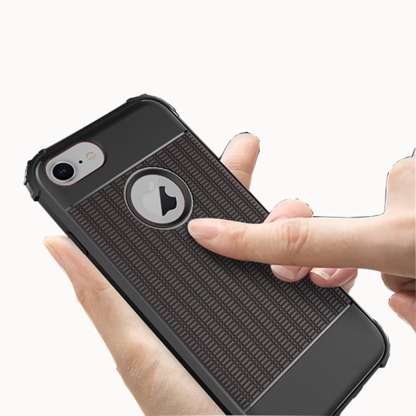 iPhone 7 - Stilig beskyttelsesdeksel fra LEMAN (varmeavledende) Svart