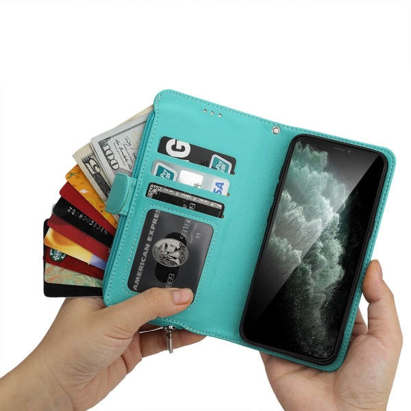 iPhone 11 Pro Max - Tyylikäs Smart Wallet -kotelo Brun