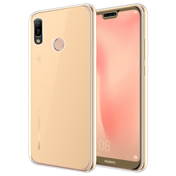 Elegant Stöttåligt Dubbelsidigt Silikonskal - Huawei Y6 2019 Blå