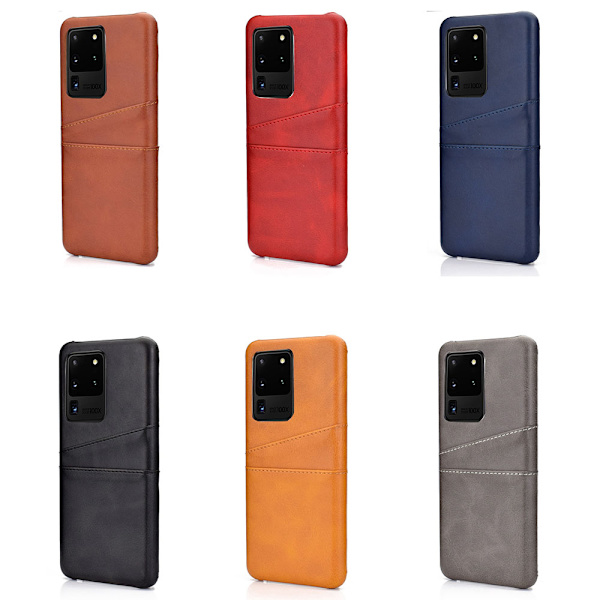 Skal med Kortfack - Samsung Galaxy S20 Ultra Mörkblå