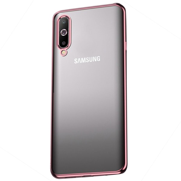 Tyylikäs silikonisuojus Floveme - Samsung Galaxy A50 Silver