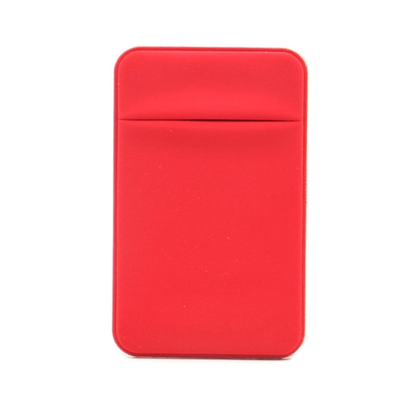 Effektiv fleksibel selvklæbende kortholder Röd