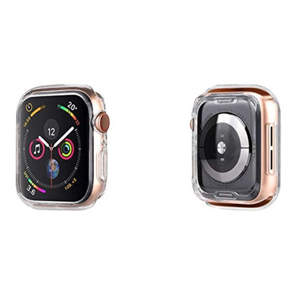 Skyddande Apple Watch Series 1/2/3 Silikonskal Transparent/Genomskinlig 38mm