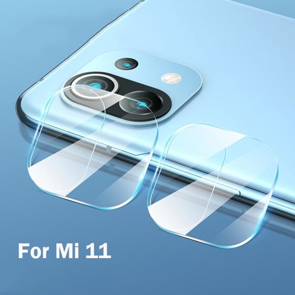 3-PAKKET Xiaomi Mi 11 kameralinsedeksel Standard HD Transparent/Genomskinlig