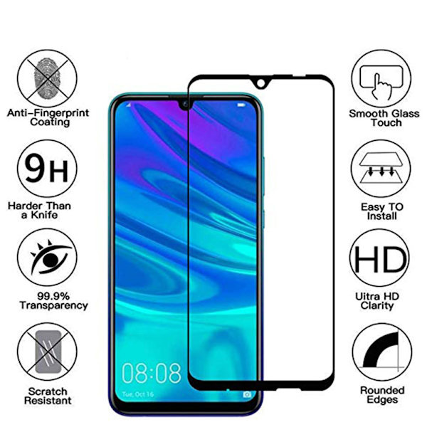 3-PACK Huawei P Smart 2019 Skärmskydd 2.5D HD 0,3mm Transparent