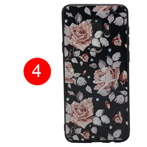 Blommiga Skyddsskal för Samsung Galaxy S9 Plus flerfärgad 4