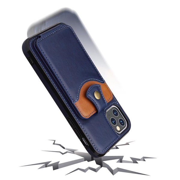 Gennemtænkt cover med kortholder - iPhone 11 Pro Max Mörkblå