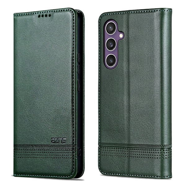 Samsung Galaxy S25 Plus Fodral med Stativ & Kortfack Blå