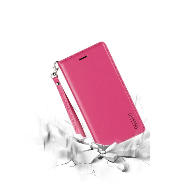 Lommebokveske i slitesterkt PU-skinn (T-Casual) - iPhone 8 Plus Lila