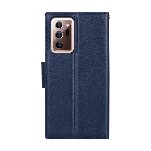 Samsung Galaxy Note 20 Ultra - Elegant HANMAN Plånboksfodral Marinblå