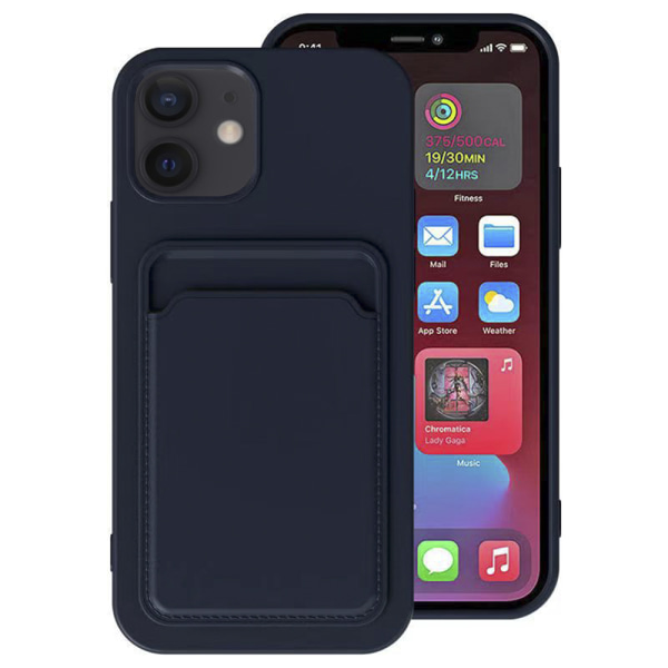 iPhone 11 - Smart Cover med Kortholder (Floveme) Vinröd