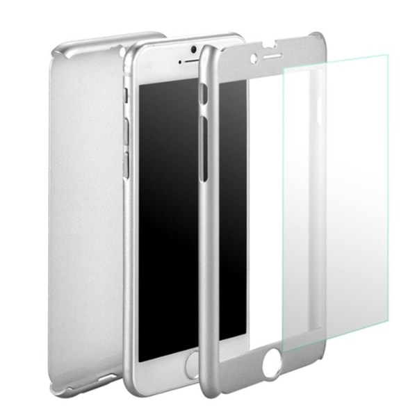 Praktiskt Skyddsfodral för iPhone 6/6S PLUS (Fram och bak) GRÅ Silver/Grå