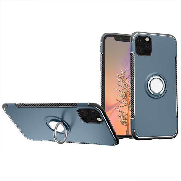 Skal med Ringhållare - iPhone 11 Pro Silver