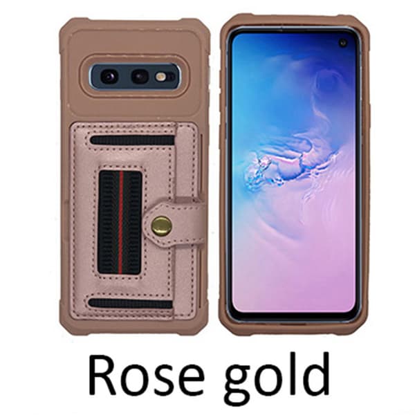 Skal med Kortfack - Samsung Galaxy S10E Blå Blå