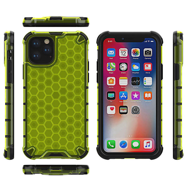 iPhone 11 Pro Max - Genomtänkt Bikupa Skal Grön