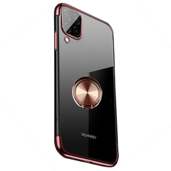 Huawei P40 Lite - Käytännöllinen suojakuori sormustelineellä Röd