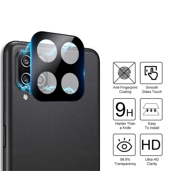 3-PACK Galaxy A12 Skärmskydd + Kameralinsskydd 2.5D HD 0,3mm Transparent