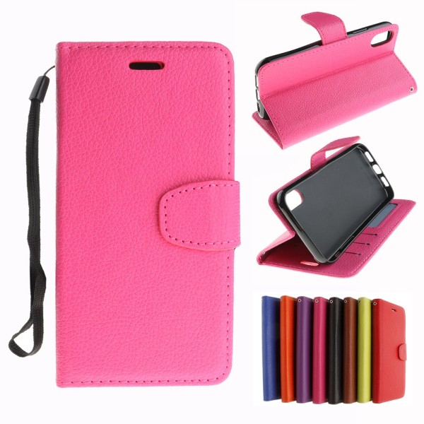 JACOB´S Käytännöllinen kotelo lompakolla iPhone X/XS:lle Röd