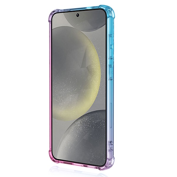 Samsung Galaxy S25 - Gradient luftkudd-TPU-fodral Rosa/Grön