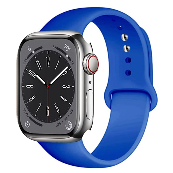 Silikonearmbånd Holdbart Apple Watch 38mm/40mm/41mm Blå L