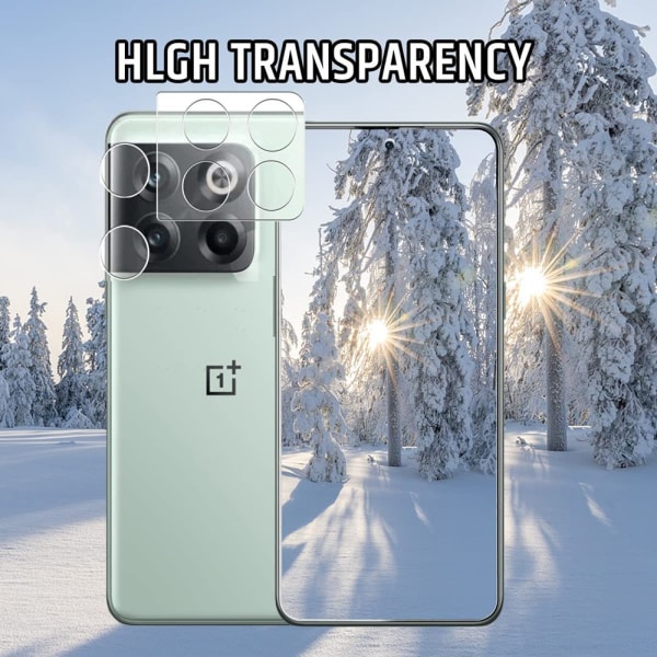 Oneplus 10T kameralinsecover (3-pak) Transparent