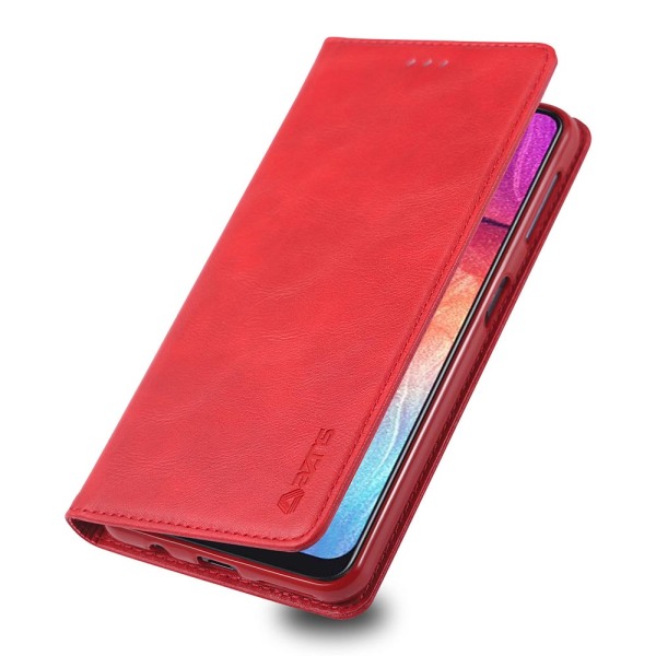 Samsung Galaxy A70 - Stilig retro lommebokdeksel Röd