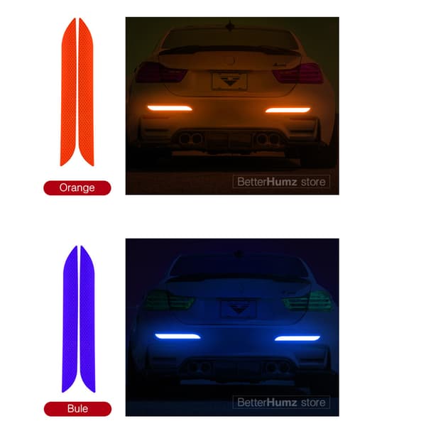 Effektfulla Hållbara 4-Pack Reflexremsor Orange