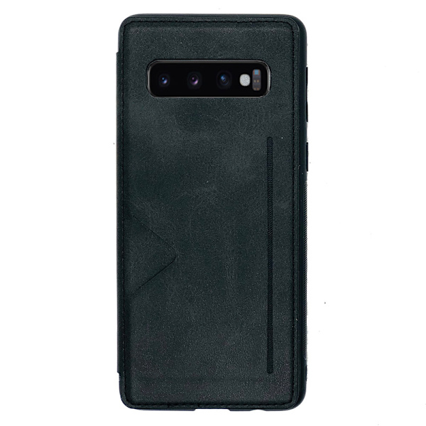 Elegant Smart Skal Kortfack (Hanman) - Samsung Galaxy S10 Plus Mörkblå