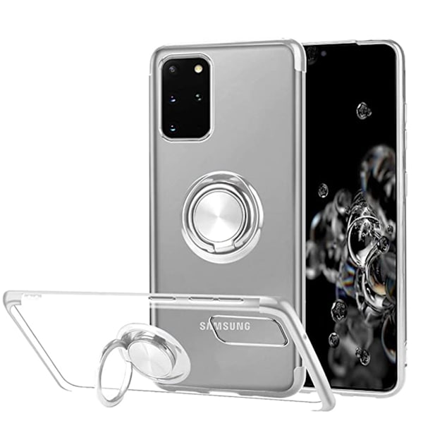 Skyddande Skal med Ringhållare - Samsung Galaxy S20 Plus Blå