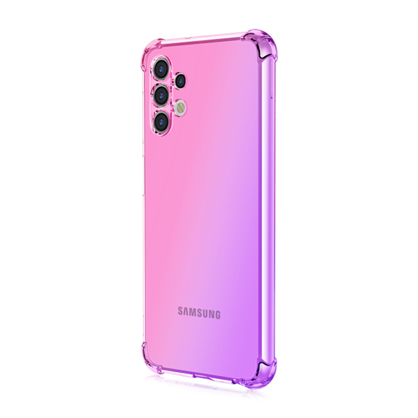 Samsung Galaxy A13 4G - Stötdämpande Silikonskal Blå/Rosa