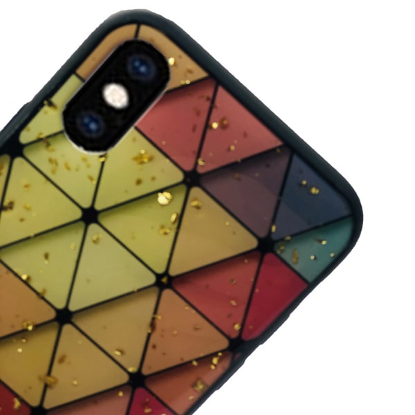 iPhone XS Max - Skyddande Silikonskal (H�rd Baksida) Flerfärgad