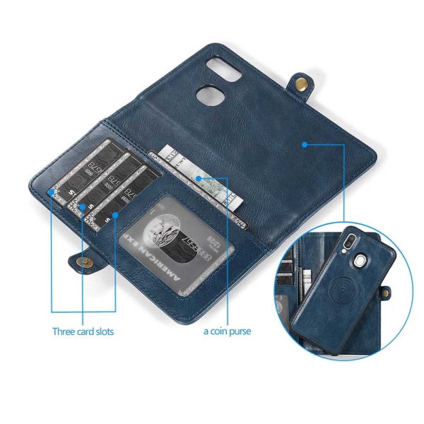 Lommebokdeksel - Samsung Galaxy A40 Mörkblå