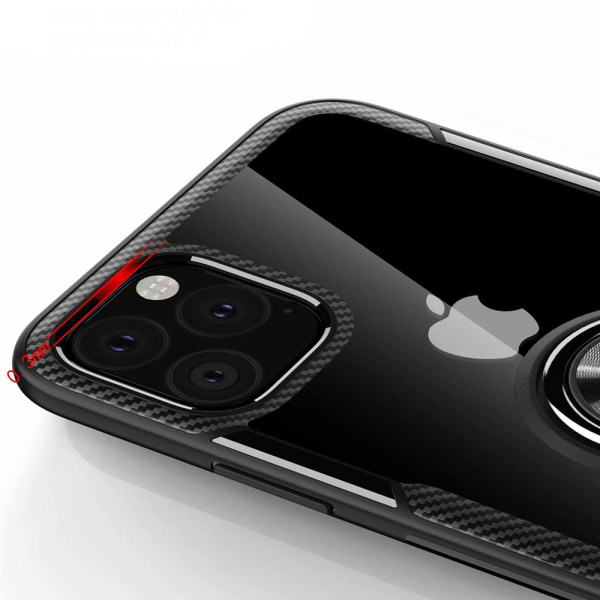 Robust Skal med Ringhållare - iPhone 11 Svart