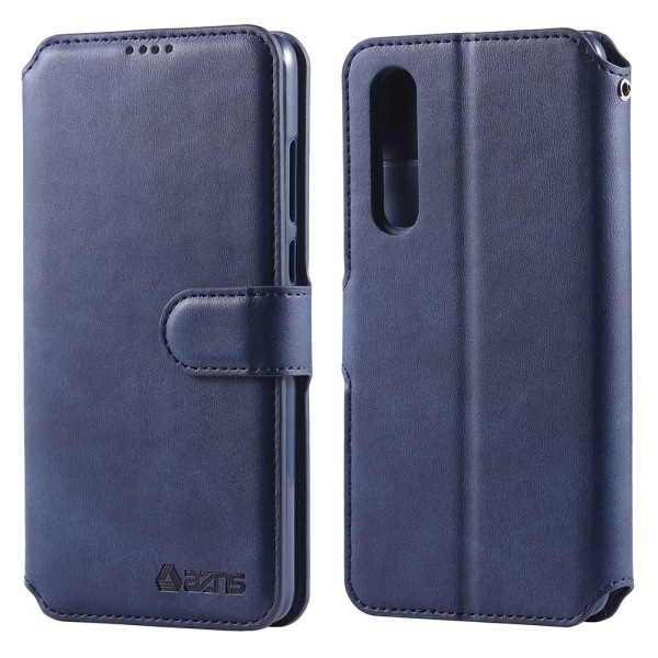 Tyylikäs Smart Wallet Case - Huawei P30 Blå