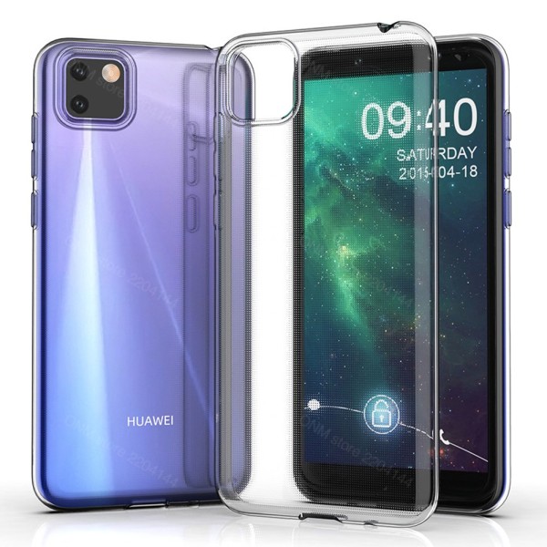 Huawei Y5p - Effektfullt Floveme Silikonskal Transparent/Genomskinlig