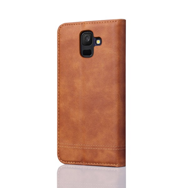 Elegantti lompakkokotelo Samsung Galaxy A6 Plus -puhelimeen Svart