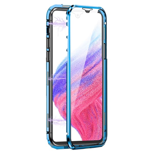 Samsung Galaxy A14 5G - Magnetiskt Dubbelsidigt Skal Blå
