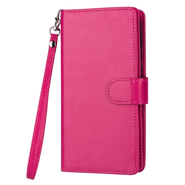 Samsung Galaxy S22 Plus - Stilfuldt FLOVEME 9-Card Wallet Cover Roséguld