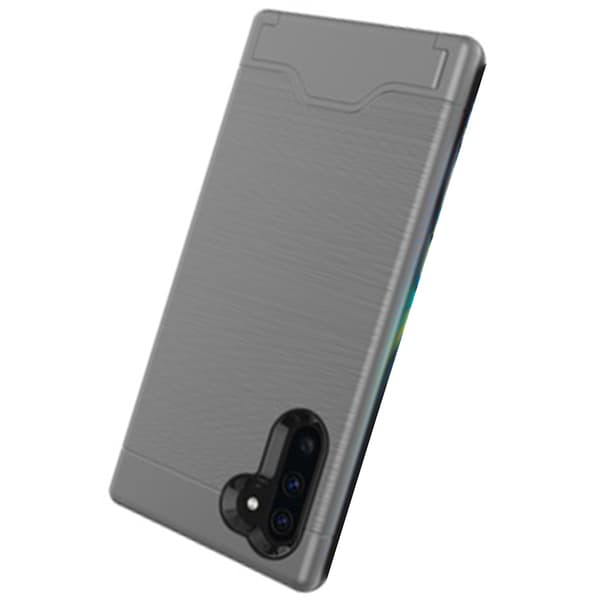Samsung Galaxy Note10 - Stilrent Skal med Kortfack Grå