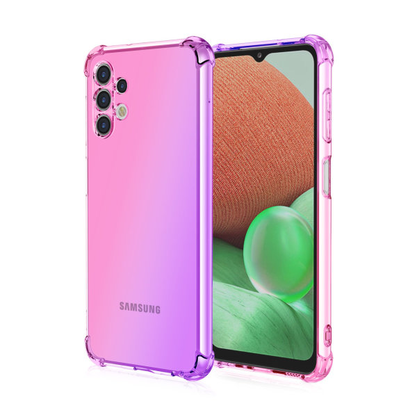 Samsung Galaxy A13 4G - Støtdempende FLOVEME silikondeksel Rosa/Lila