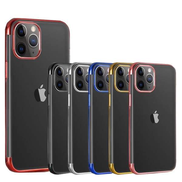 iPhone 12 Pro Max - Suojaava tyylikäs silikonikotelo (Floveme) Silver