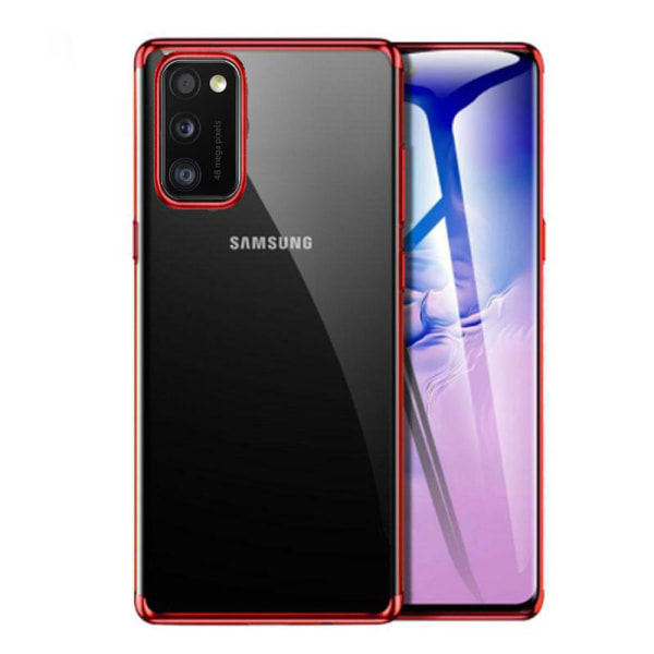 Eksklusivt silikondeksel - Samsung Galaxy A41 Silver