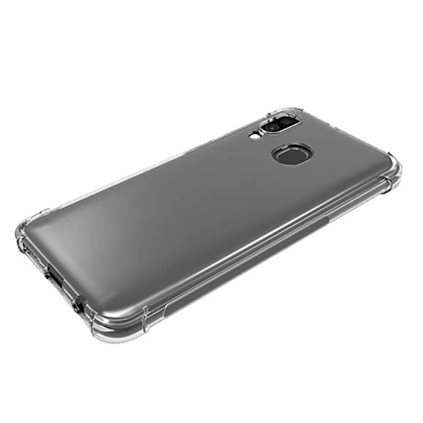 Samsung Galaxy A40 - Skyddande Smart Silikonskal (FLOVEME) Transparent/Genomskinlig