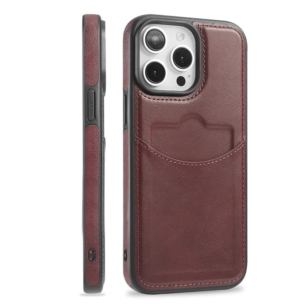 iPhone 12 / 12 Pro - Slimmat kortfodral i stilren design Blå