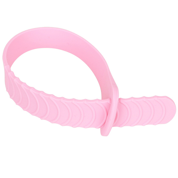 Pratiskt Silikon Toalettsits Handtag Rosa