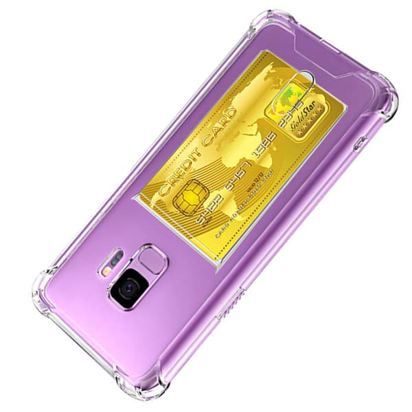 Samsung Galaxy S9 - Etui med kortholder Transparent