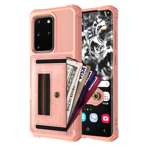 Samsung Galaxy S20 Plus - Professionelt cover med kortrum Röd