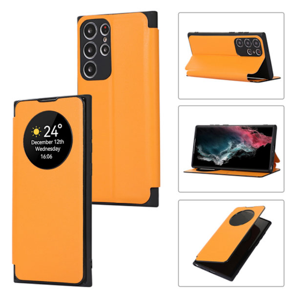 Samsung Galaxy S23 Ultra - Stilrent Smartfodral Kortfack Svart